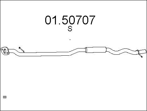 MTS Средний глушитель выхлопных газов 01.50707