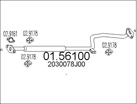 MTS Средний глушитель выхлопных газов 01.56100