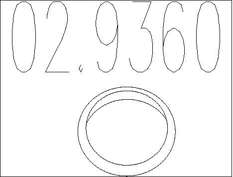MTS Прокладка, труба выхлопного газа 02.9360