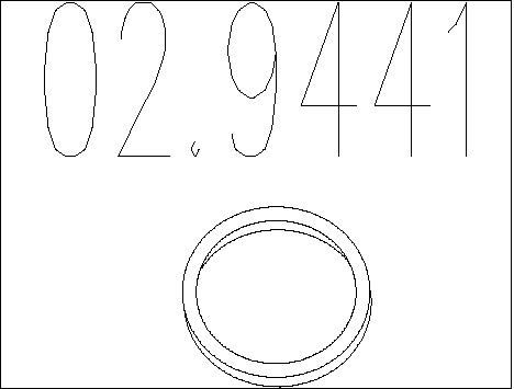 MTS Rõngastihend, heitgaasitoru 02.9441