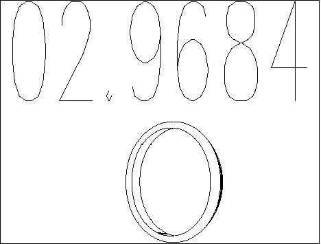 MTS Уплотнительное кольцо, труба выхлопного газа 02.9684