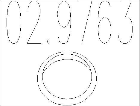 MTS Уплотнительное кольцо, труба выхлопного газа 02.9763