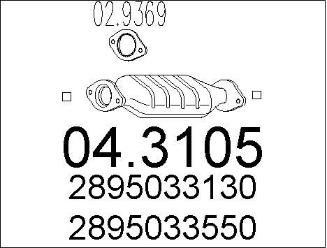 MTS Katalüsaator 04.3105