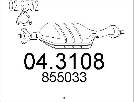 MTS Katalüsaator 04.3108