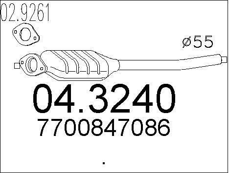 MTS Катализатор 04.3240