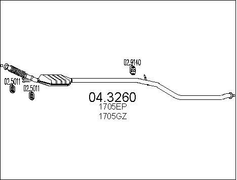 MTS Katalüsaator 04.3260