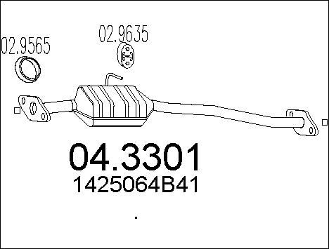 MTS Катализатор 04.3301