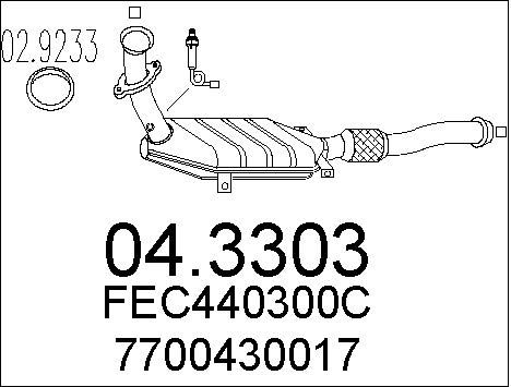 MTS Катализатор 04.3303