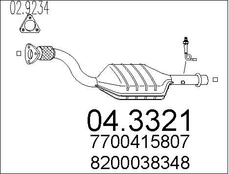 MTS Katalüsaator 04.3321