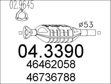 MTS Катализатор 04.3390