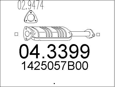 MTS Katalüsaator 04.3399