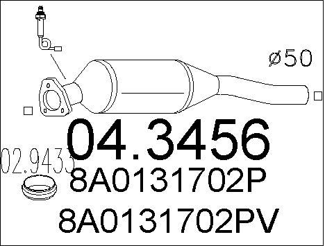 MTS Katalüsaator 04.3456