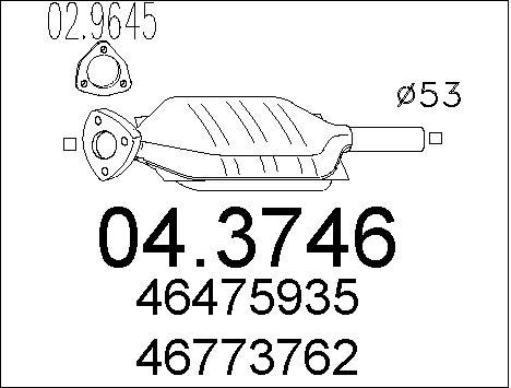 MTS Katalüsaator 04.3746