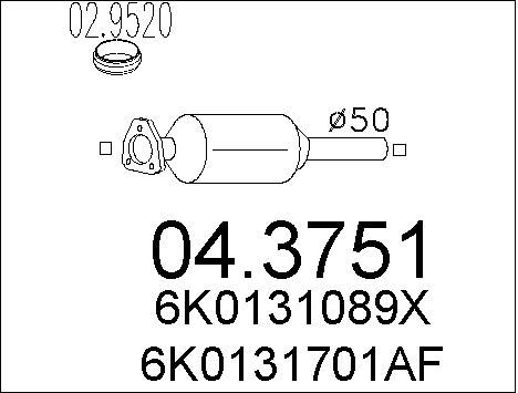 MTS Katalüsaator 04.3751