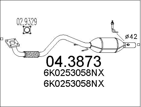 MTS Катализатор 04.3873