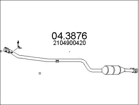 MTS Катализатор 04.3876