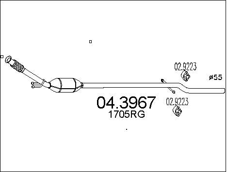 MTS Katalüsaator 04.3967