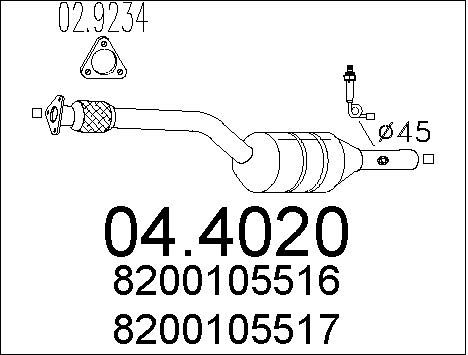 MTS Katalüsaator 04.4020