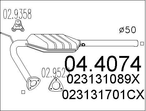 MTS Katalüsaator 04.4074