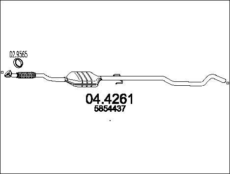 MTS Katalüsaator 04.4261