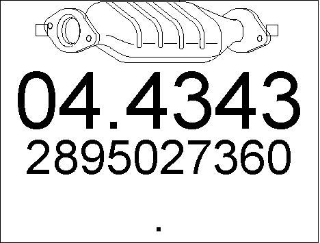 MTS Katalüsaator 04.4343