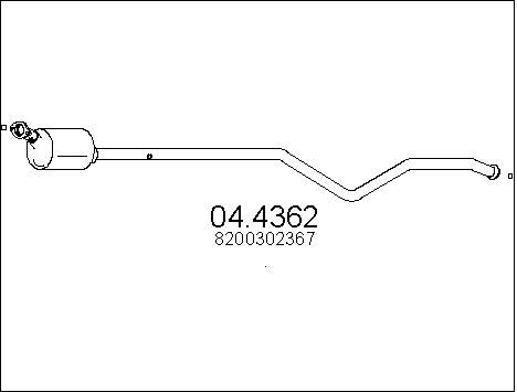 MTS Katalüsaator 04.4362