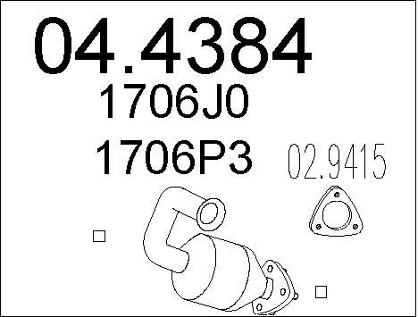 MTS Katalüsaator 04.4384