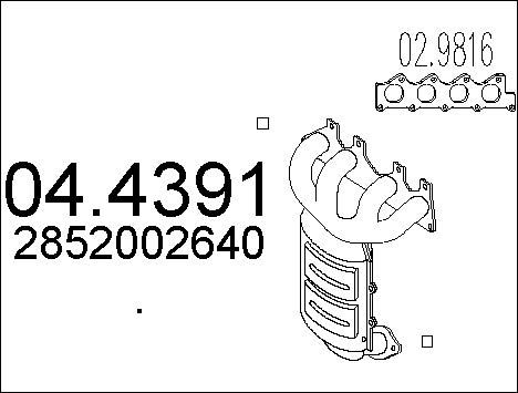 MTS Катализатор 04.4391