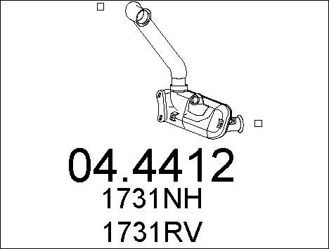 MTS Катализатор 04.4412