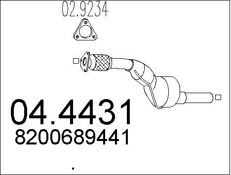 MTS Katalüsaator 04.4431