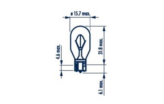 NARVA Лампа накаливания, дополнительный фонарь сигнала т 17631