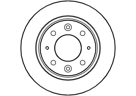 NATIONAL Тормозной диск NBD1022