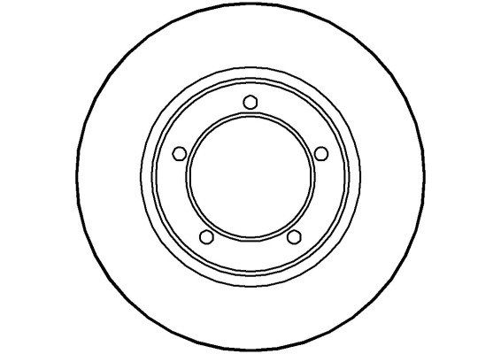 NATIONAL Тормозной диск NBD281