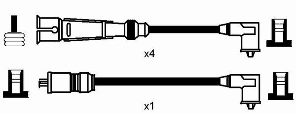 NGK Süütesüsteemikomplekt 2576