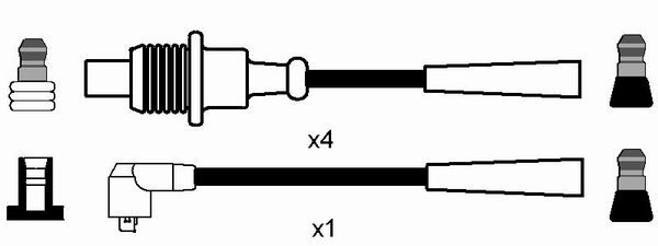 NGK Süütesüsteemikomplekt 7176