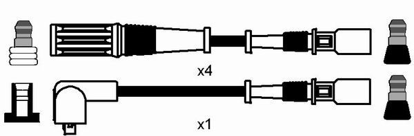 NGK Süütesüsteemikomplekt 7207