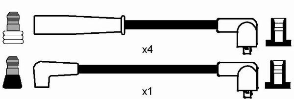 NGK Süütesüsteemikomplekt 7366