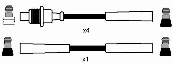 NGK Süütesüsteemikomplekt 8495