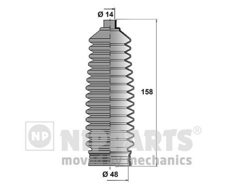 NIPPARTS Kaitsekummikomplekt,rooliseade J2840302