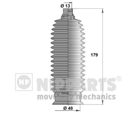 NIPPARTS Kaitsekummikomplekt,rooliseade J2840303