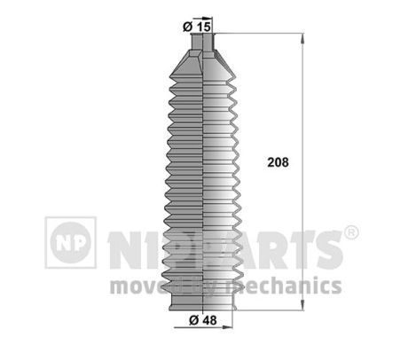 NIPPARTS Комплект пыльника, рулевое управление J2840501