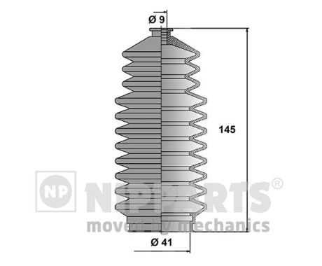 NIPPARTS Kaitsekummikomplekt,rooliseade J2841009