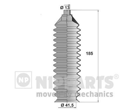 NIPPARTS Kaitsekummikomplekt,rooliseade J2843007