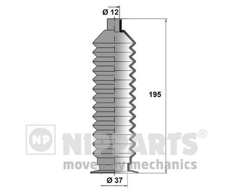 NIPPARTS Kaitsekummikomplekt,rooliseade J2847003