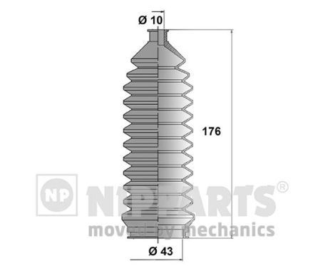 NIPPARTS Комплект пыльника, рулевое управление J2858000