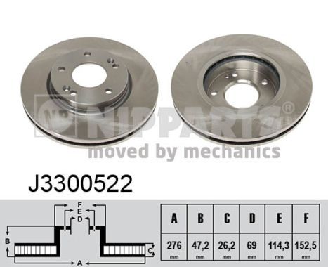 NIPPARTS Piduriketas J3300522