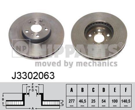 NIPPARTS Тормозной диск J3302063