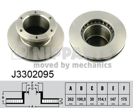 NIPPARTS Тормозной диск J3302095