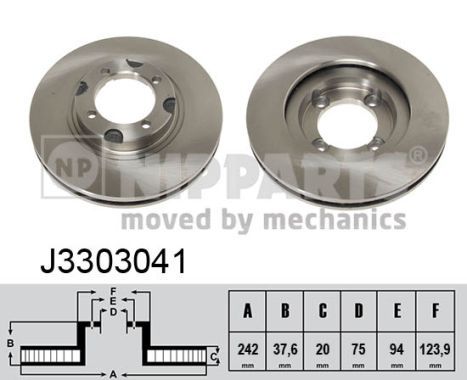 NIPPARTS Piduriketas J3303041