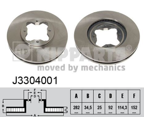 NIPPARTS Piduriketas J3304001